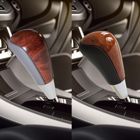 Wood Gear Shift Knob Car Automatic Wood Stick Shift Knob Compatible with Toyota 4Runner Camry RAV4 Solara Land Cruiser Avalon Venza Sienna Matrix, Black in Saudi Arabia