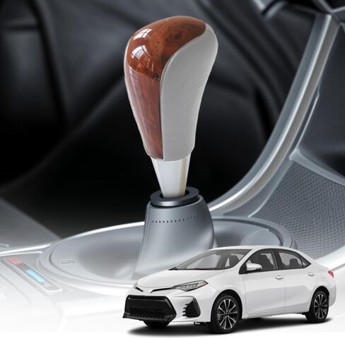 Wood Gear Shift Knob Car Automatic Wood Stick Shift Knob Compatible with Toyota 4Runner Camry RAV4 Solara Land Cruiser Avalon Venza Sienna Matrix, Black in Saudi Arabia