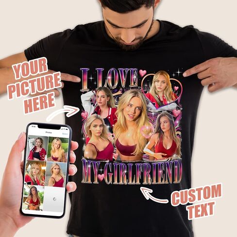 Mit & Mia Custom Bootleg Rap Tee Shirts - Vintage Graphic Tees for Boyfriend - Christmas, Birthday in Kuwait