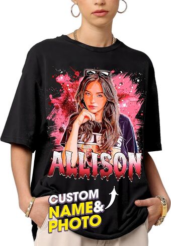 Mit & Mia Custom Bootleg Rap Tee Shirts - Vintage Graphic Tees for Boyfriend - Christmas, Birthday in Kuwait