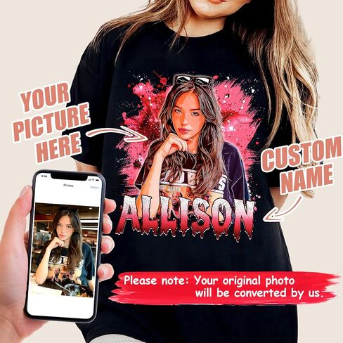 Mit & Mia Custom Bootleg Rap Tee Shirts - Vintage Graphic Tees for Boyfriend - Christmas, Birthday in Kuwait