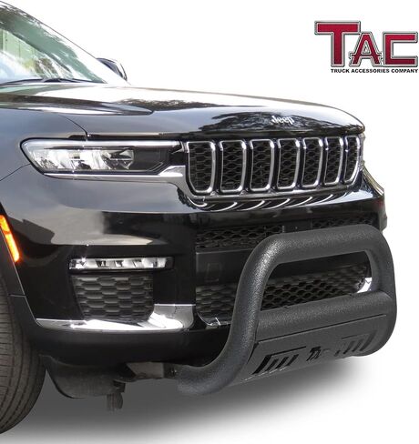 Tac Bull Bar Fit 2021-2025 Jeep Grand Cherokee L | 2022-2025 جراند شيروكي | 2022-2024 Grand Cherokee 4xe SUV 3 "الملمس الأسود الأمامي الوفير المصد فرشاة واقي واقي خارج الطريق إكسسوارات الطريق in Saudi Arabia