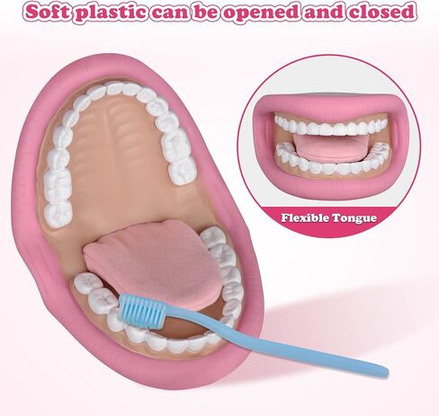 Mouth Hand Puppet with Tongue for Kids Green Color, Mouth Puppet for Speech Therapy, Include Toothbrush in Saudi Arabia