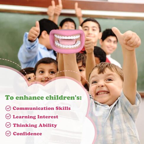 Mouth Hand Puppet with Tongue for Kids Green Color, Mouth Puppet for Speech Therapy, Include Toothbrush in Saudi Arabia