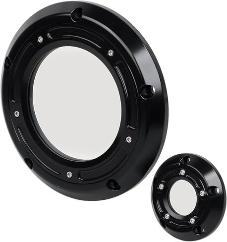 انظر من خلال Derby Cover Timing Timer Cover 5 ثقوب لـ Harley Touring Electra Glide Road Road Glide Tri Glide 1996-2013 ، Chrome in Saudi Arabia