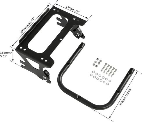 TCMT Detachable Solo Tour Pack Mounting Luggage Rack Fits For Harley Touring FL CVO Road King Street Glide Road Glide Electra Glide 1997-2008 in Saudi Arabia