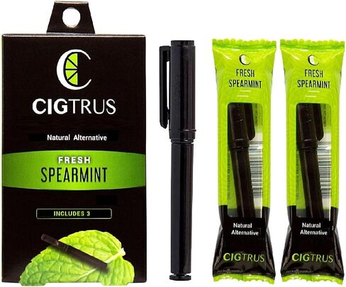 Cigtrus Natural Flavored Air Device - Inhaler | Fights Bad Habits & Oral Fixation Craving Relief |Tobacco-Free, Nicotine-Free, & Non-Electric | Fresh Spearmint & Lemon Grapefruit- 3 Pack Each in Kuwait