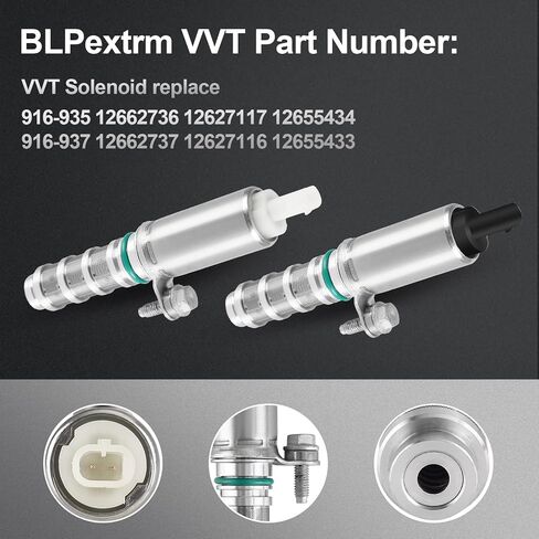 توقيت صمام متغير توقيت VVT نوبات الملف اللولبي لـ Chevy Camaro Colorado Impala Malibu ، لـ GMC Canyon Acadia ، لبويك كاديلاك 2.0L 2.5L - ملف تعريف الملف اللولبي لمشغل الحدبات استبدال 126662736 12662737 2PCS in Saudi Arabia
