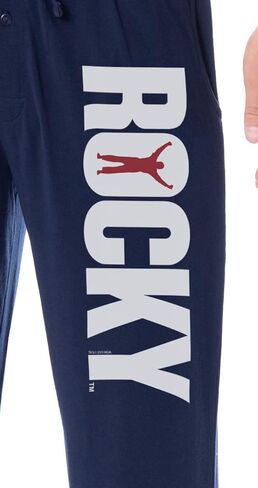 Rocky Mens' Balboa Movie Film Title Logo Character Sleep Pajama Pants in Saudi Arabia
