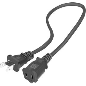 2ft(0.6m) USA Outlet Saver Power Cable 125V 15A 2-Prong 2 Outlets for NEMA 5-15P to NEMA 5-15R in Kuwait