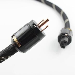 3.3FT/1M مرحبا نهاية HiFi الصوت العالمي التيار المتناوب كابل الطاقة سلك الطاقة الولايات المتحدة التوصيل 125 فولت 15A السمعية مكبر كهربائي الحبل 029