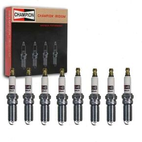 8 pc Champion Iridium Spark Plugs compatible with Ford F-150 5.0L V8 2018-2020