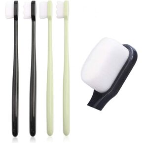 4PCS/Pack 10000 Hairs Toothbrush Dental Oral Care Teeth Brush for Tooth Sensitivity Children Deciduous Tooth Pregnant Woman Postpartum