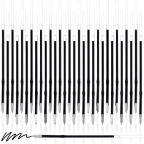Zonon 30 Pieces Pen Refills Ink Ballpoint Pen Refill 3.9 Inch Replacement Ink Refill Bulk for Retractable Pens Office School Supplies, Medium Point(Black)