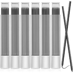 36 PCS 2.8mm Pencil Lead Refills for Carpenter Pencil Mark Pencils Solid Deep Hole Mechanical Construction Pencil Replacements Study Pencil Leads for Mechanical Pencil Woodworking Black