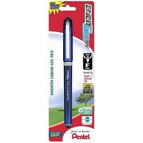 Pentel EnerGel NV Gel Ink Pen, (0.5mm), Fine Point Capped, Needle Tip, Black Ink, Box of 12 (BLN25-A)