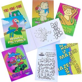 Mini Game Books for Kids - 24 Pack - Assorted Educational Brain Games Booklets - Spark Learning and Entertainment - Perfect for On-The-Go Fun - Kids 3 4 5 6 7 8 in Saudi Arabia