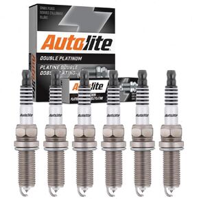6 pc Autolite Double Platinum Spark Plugs compatible with Honda Pilot 2012-2019