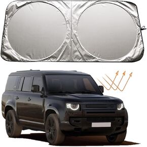 Car Windshield Sun Shade Sunshade Compatible with Land Rover Discovery/Discovery Sport Range Rover/Range Rover Sport Velar Evoque LR2 LR3 LR4 Accessories Car Sun Shield