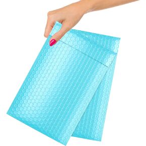 ABC Poly Bubble Mailers 6.5 x 9 Inches. Pack of 25 White Padded Envelopes for Small Business. Self Seal Adhesive Padded Shipping Envelopes. Cushioning Bubble Packaging Envelopes