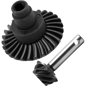 RC Overdrive Gear 8T/27T Upgrades Part for Capra SCX10 III SCX10 II,Steel Bevel Gear,Heavy Duty Helical Cut Tooth Rc Hops Up Accessory