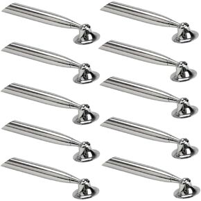 IUAQDP 10 Pieces Desk Swivel Pen Holders Pencil Funnels with Screw, Metal Ballpoint Stands Desktop Organizer for Home Office Bank Lobby Retailer Hotel Counter