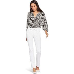 NYDJ Waist Match Marilyn Straight in Optic White Optic White XL 32