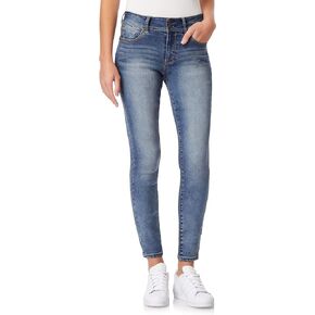 WallFlower Women's Ultra Skinny Mid-Rise Insta Soft Juniors Jeans (Standard and Plus), Lucy, 11 Short