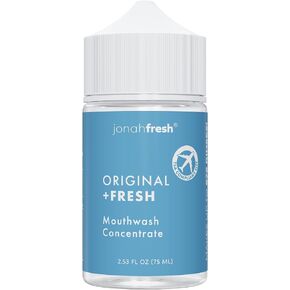 Jonah Fresh All Natural Mouthwash Concentrate | SLS Free | PEG Free | Made Safe Certified (Original Concentrate, 1 Pack (Total 2.53 fl oz) Makes 224 Fl Oz)