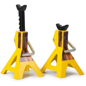 RC-Hub 2Pcs 102 * 74mm Metal Jack Stands for 1/10 Axial Wraith SCX10 TRX4 D90 CC01 RC Crawler Accessories Yellow Toy RC Model Jack Stand