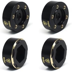 TREAL 2.2 Wheel Hubs Brass Weights Extended Spacers Widen Adapters Compatible with 1/10 RC Crawlers (9mm)