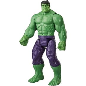 Marvel Avengers Titan Hero Series Blast Gear Deluxe Hulk Action Figure, 30-cm Toy, Inspired ByMarvel Comics, for Children Aged 4 and Up,Green