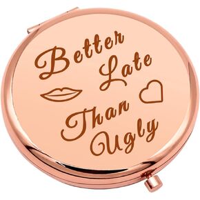 Funny Gifts for Women Friendship Gifts Compact Mirror for Friends Sisters Colleagues Funny Sarcastic Gifts for Women Pocket Makeup Mirror for Mom Boss Wife Anniversary Birthday Gifts