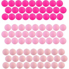 80Pcs Silicone Beads, Round, 15mm, Mix-Pink for Craft Making