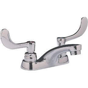 American Standard 5500.175.002 Monterrey 0.5 Gpm Centerset Lavatory Faucet with VR Wrist Blade Handles Less Drain, Polished Chrome