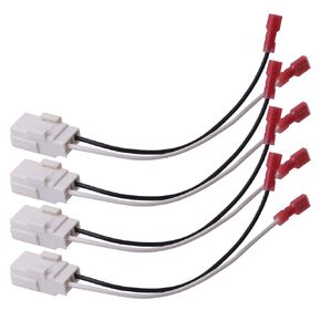 4Pcs Speaker Harness 72-6514 Compatible with Ram 1500 2500 Magnum Door Speaker Wiring Harness Adapter Dakota Caravan Cherokee Wrangler JK Speaker Wire Harness Replacement