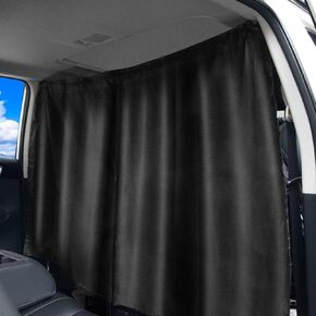 Car Privacy Divider Curtain, Travel Easy Removable Curtains, Protect Baby Sleep Privacy Curtains, for Van SUV Truck, 52.7inch * 30.7inch (Black)