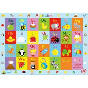 Little Wigwam Alphabet No Tear Guarantee Educational Poster (60 x 42cm)