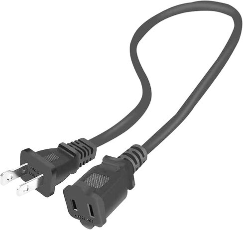 2ft(0.6m) USA Outlet Saver Power Cable 125V 15A 2-Prong 2 Outlets for NEMA 5-15P to NEMA 5-15R in Kuwait