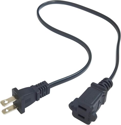 2ft(0.6m) USA Outlet Saver Power Cable 125V 15A 2-Prong 2 Outlets for NEMA 5-15P to NEMA 5-15R in Kuwait