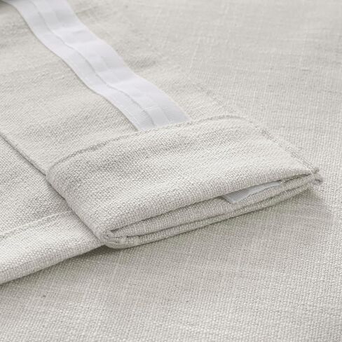 HPD Half Price Drapes Basic Faux Linen Curtains - 96 Inch Long Pair - 2 Panels - 50W x 96L - Natural Linen Curtain for Living Room, Bedroom, Dinning Room, Modern Farmhouse Drapes, Light Sand in Saudi Arabia