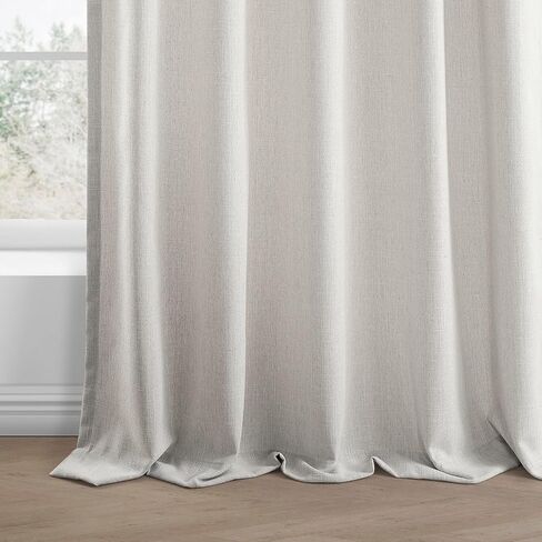 HPD Half Price Drapes Basic Faux Linen Curtains - 96 Inch Long Pair - 2 Panels - 50W x 96L - Natural Linen Curtain for Living Room, Bedroom, Dinning Room, Modern Farmhouse Drapes, Light Sand in Saudi Arabia