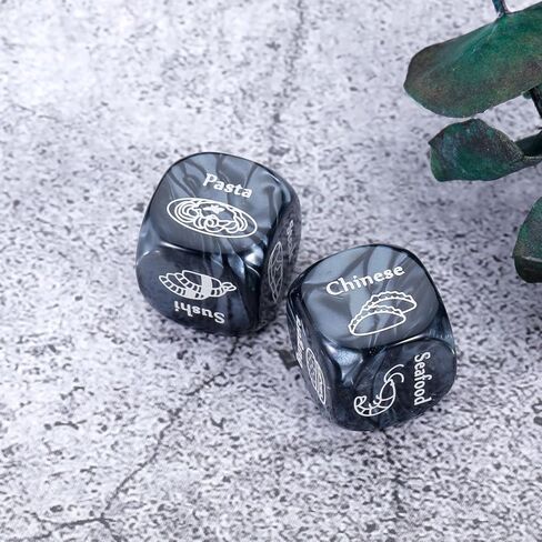 Food Dice Decider Anniversary Valentines Day Gifts for Her Him Couples Date Night Dice Birthday Gifts for Wife Husband Boyfriend Girlfriend Women Men Christmas Stocking Stuffers Whats for Dinner Dice in Saudi Arabia