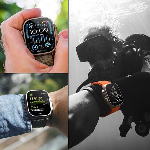 EZCO 6-Pack Screen Protector for Apple Watch Ultra 2 / Ultra 49mm, Tempered Glass Screen Cover Protection, Anti-Scratch, High Definition and Sensitivity in Kuwait