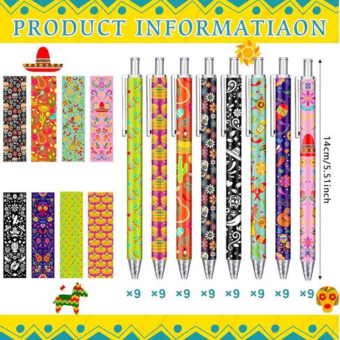 Leinuosen 72 جهاز كمبيوتر شخصى Cinco De Mayo Pen Cinco De Mayo Party Favors Mexican Fiesta Pens Bulk Fiesta Party Favors for Pinata الحشو Goodie Bag Stuffers الفصول الدراسية المكافآت Cinco De Mayo Party Favors in Saudi Arabia
