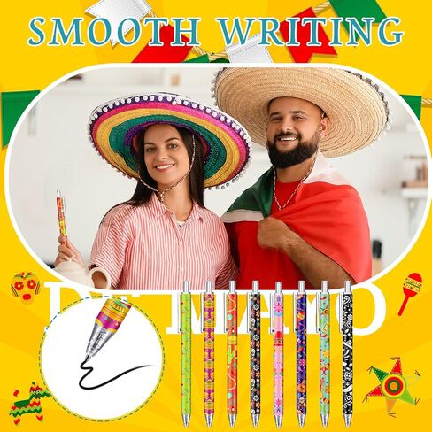Leinuosen 72 جهاز كمبيوتر شخصى Cinco De Mayo Pen Cinco De Mayo Party Favors Mexican Fiesta Pens Bulk Fiesta Party Favors for Pinata الحشو Goodie Bag Stuffers الفصول الدراسية المكافآت Cinco De Mayo Party Favors in Saudi Arabia