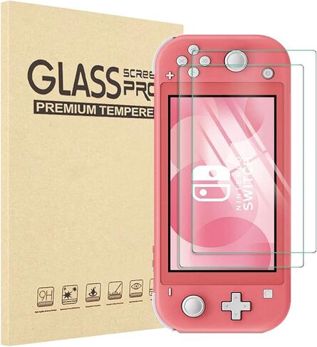 [2 Pack] Screen Protector for Nintendo Switch Lite,Tempered Glass Compatible with Nintendo Switch Lite 5.5-inch 2019 in Kuwait