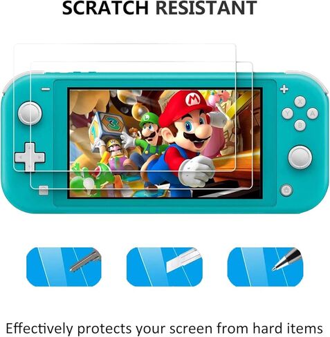 [2 Pack] Screen Protector for Nintendo Switch Lite,Tempered Glass Compatible with Nintendo Switch Lite 5.5-inch 2019 in Kuwait