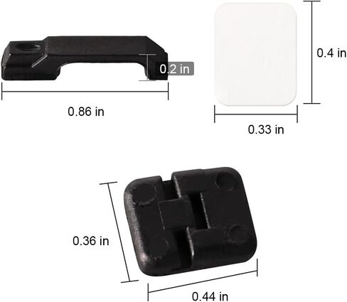 RC Car Door Handles, RC Car Door Hinge, RC Car Door Hinge & Door Handle for Traxxas TRX-4 1/10 RC Crawler (Black) in Kuwait