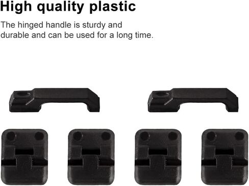 RC Car Door Handles, RC Car Door Hinge, RC Car Door Hinge & Door Handle for Traxxas TRX-4 1/10 RC Crawler (Black) in Kuwait
